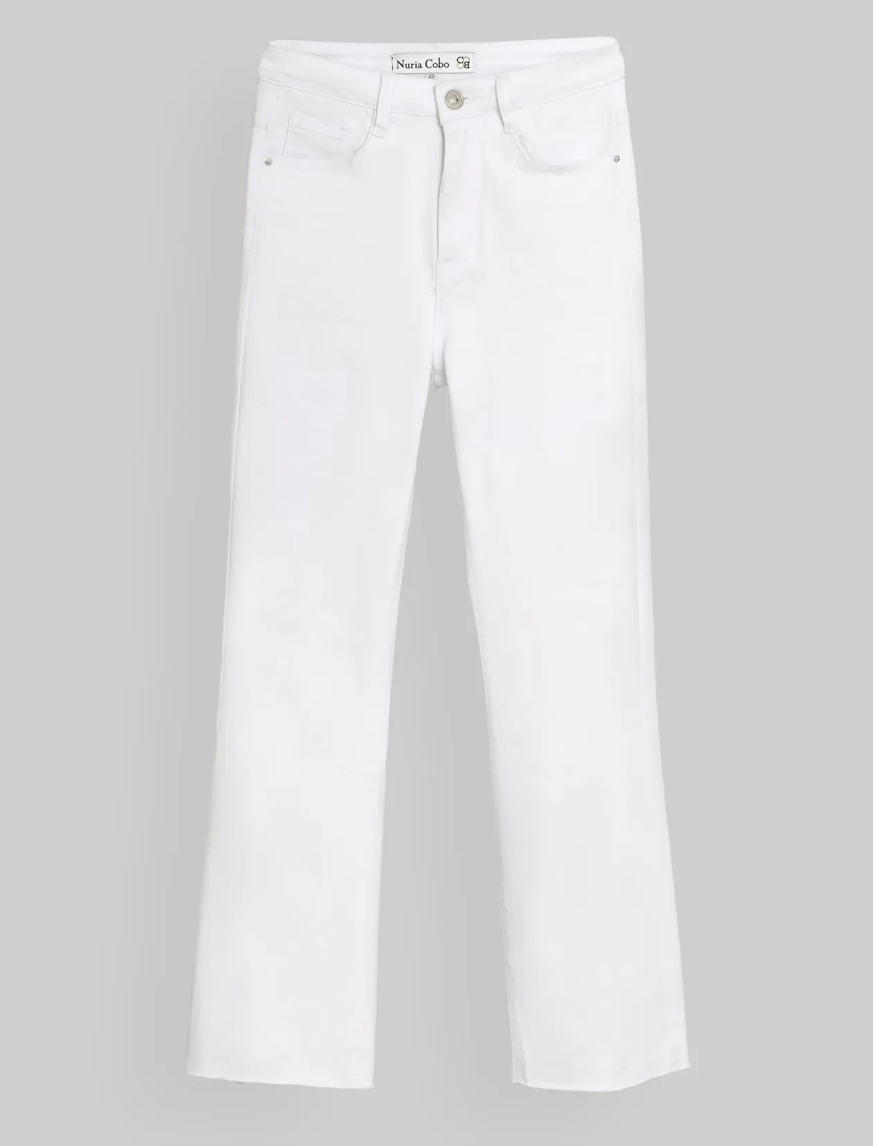 Jeans flare bonito blanco ÚLTIMA XS-M-L