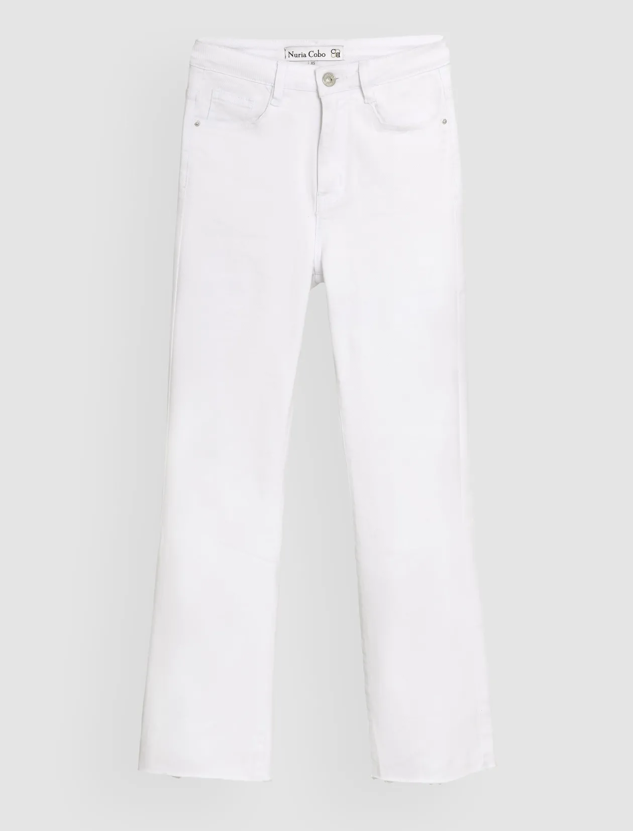Jeans flare bonito blanco ÚLTIMA XS-M-L
