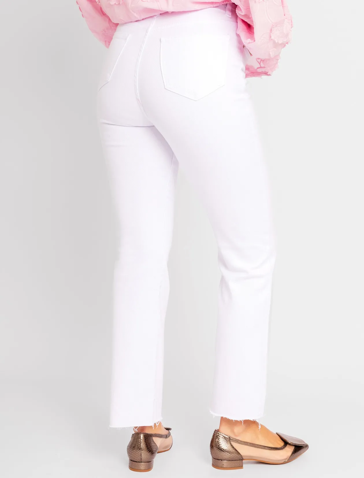 Jeans flare bonito blanco ÚLTIMA XS-M-L