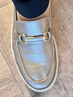 Mocasin soft metalizado