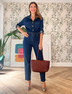 Mono denim botones