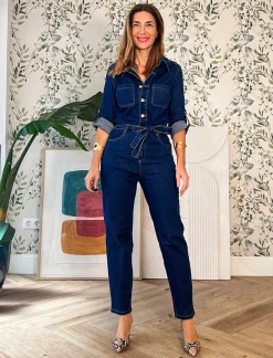 Mono denim botones