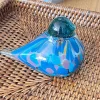 PAJARO CRISTAL AZUL