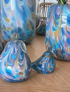 PAJARO CRISTAL AZUL