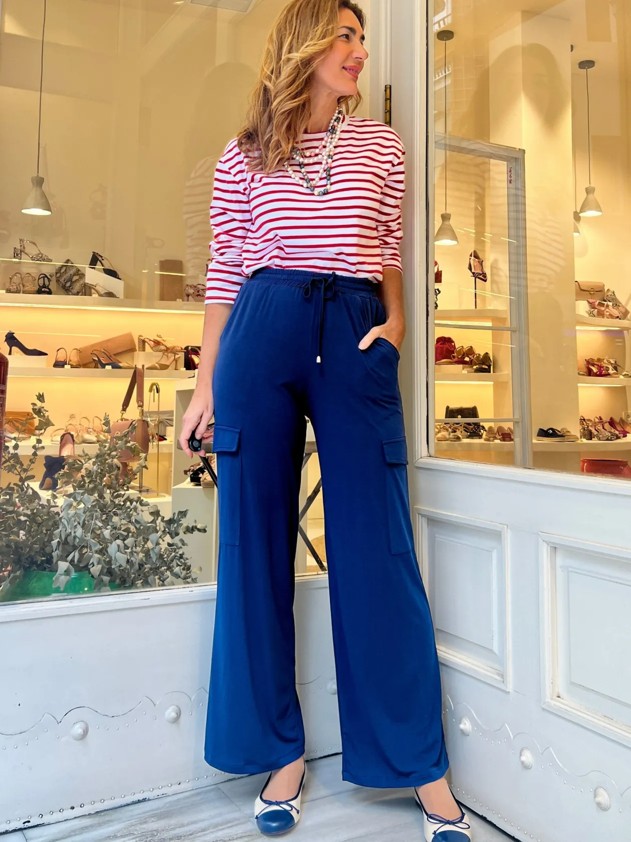 Pantalón cargo perfecto marino navy