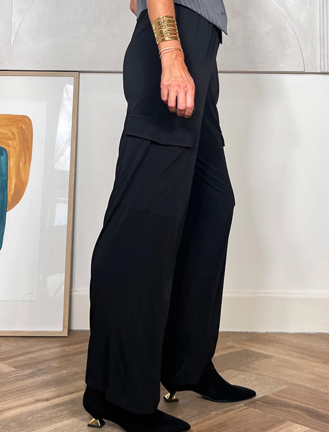 Pantalón cargo perfecto negro