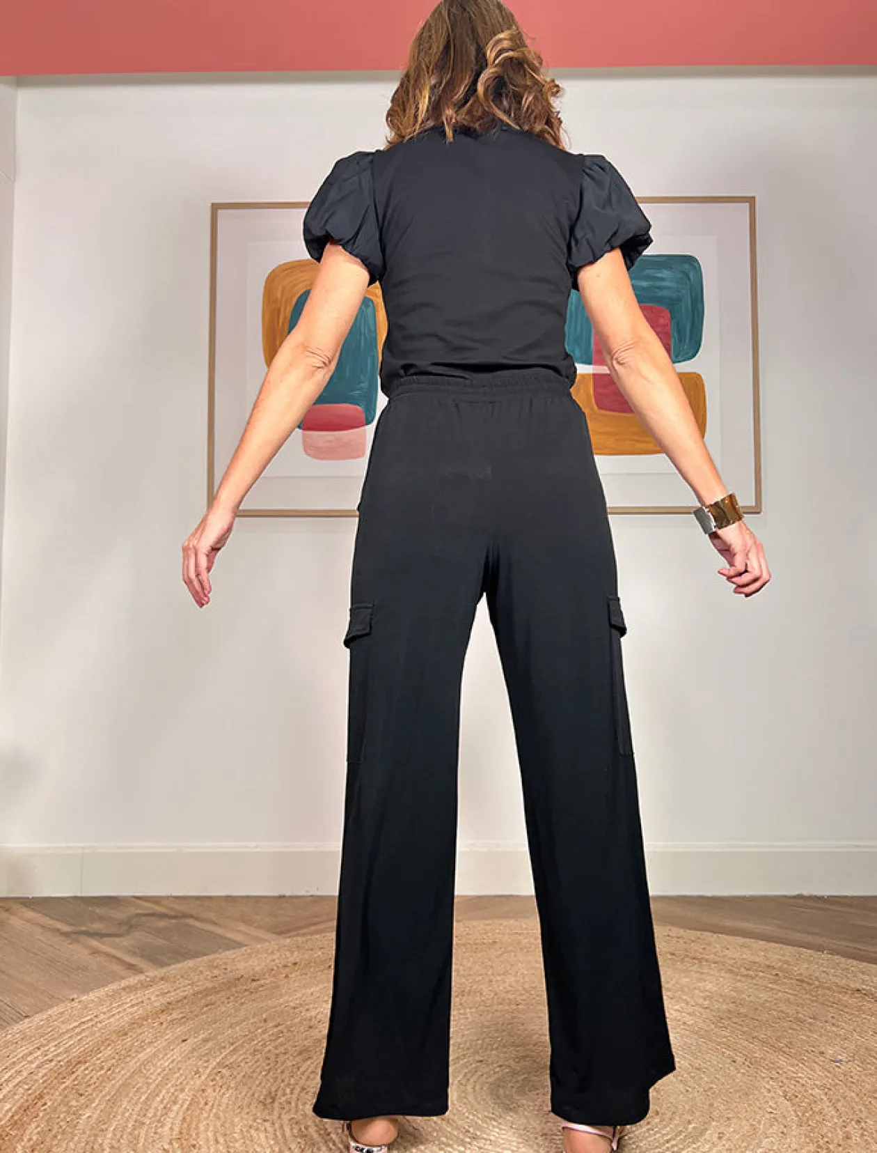 Pantalón cargo perfecto negro