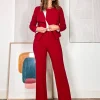Pantalón ideal de bolsillos marsala
