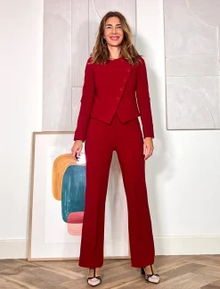 Pantalón ideal de bolsillos marsala