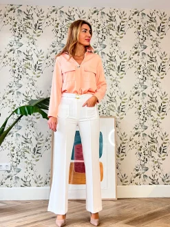 Pantalón ideal de bolsillos blanco