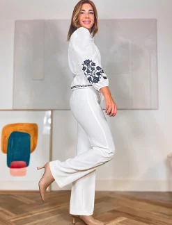 Pantalón ideal de bolsillos blanco