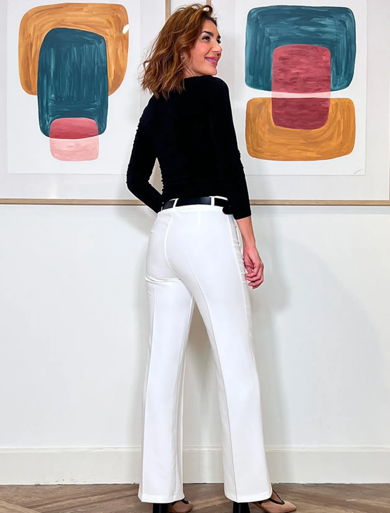 Pantalón ideal de bolsillos blanco