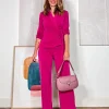 Pantalón soft favorecedor buganvilla