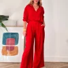 Pantalon Fluido Harper rojo