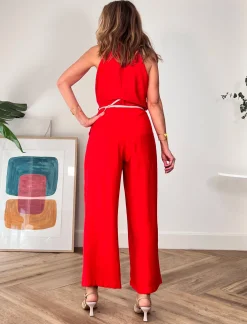 Pantalon Fluido Harper rojo
