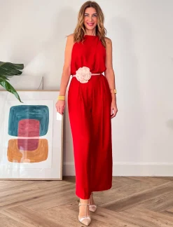 Pantalon Fluido Harper rojo
