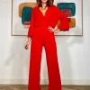 PANTALON SOFT FAVORECEDOR ROJO