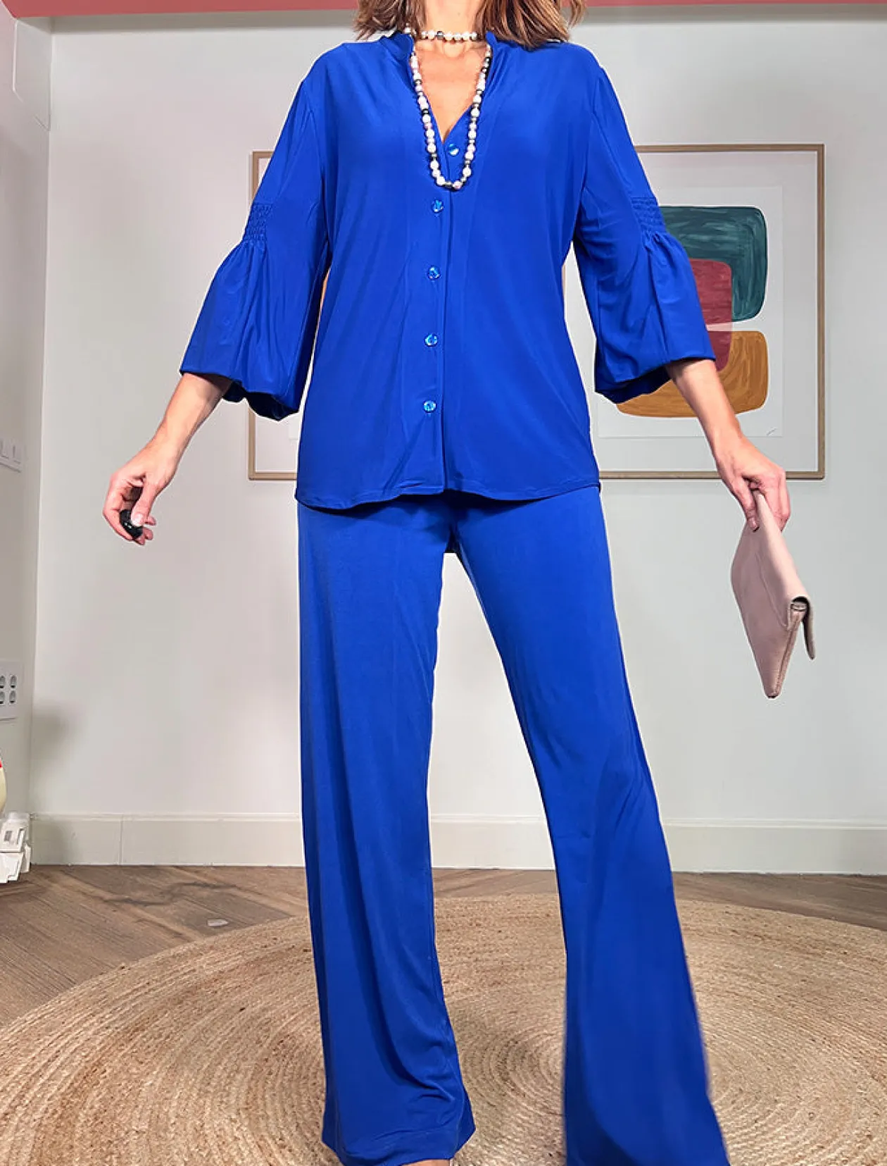 PANTALON SOFT FAVORECEDOR AZUL