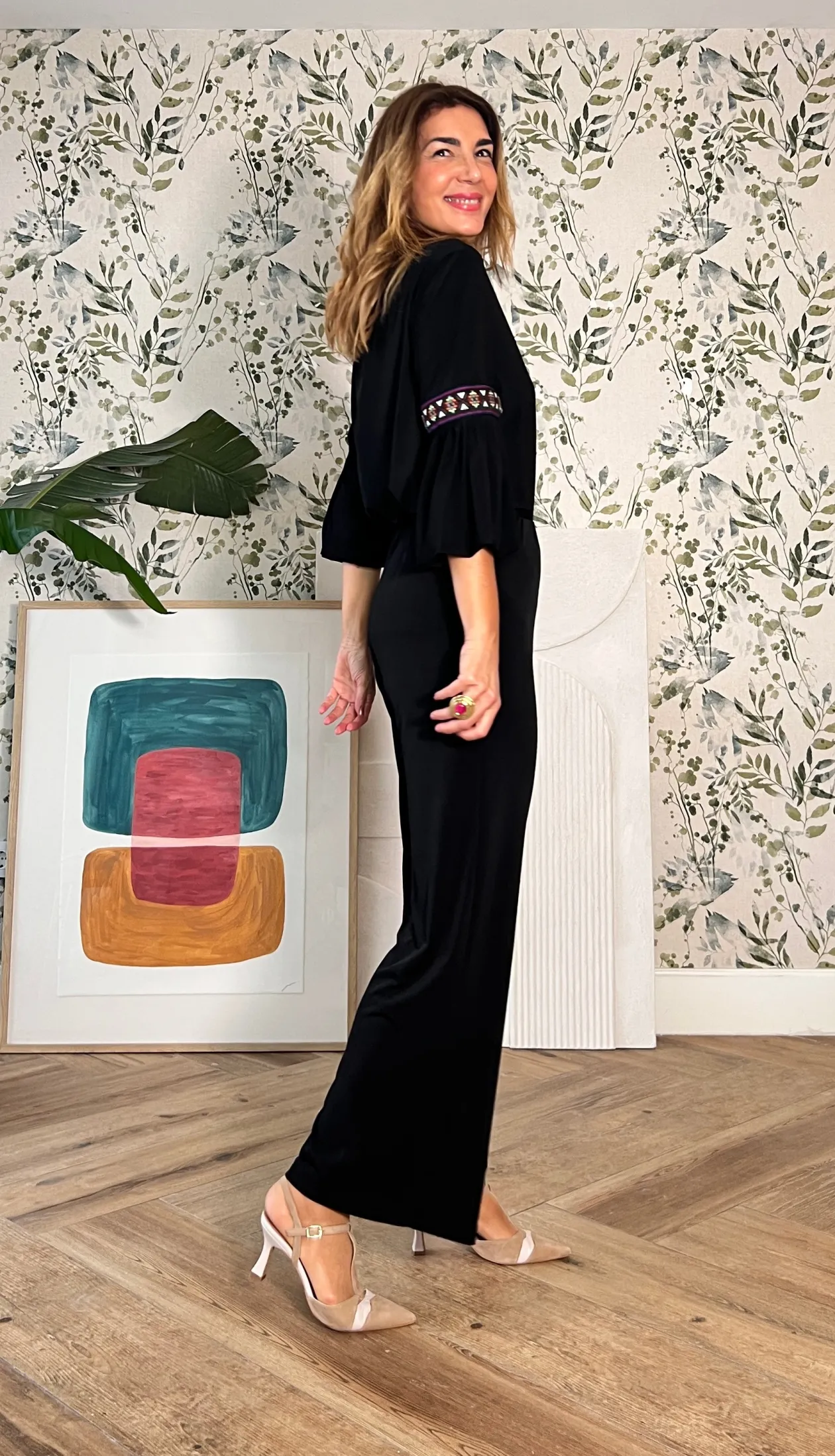 Pantalon soft favorecedor negro
