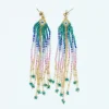 PENDIENTES BOHO ARTESANO VERDE
