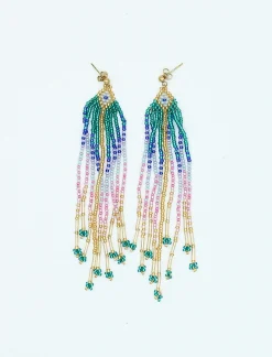 PENDIENTES BOHO ARTESANO VERDE
