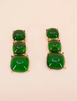 PENDIENTES VERDE QUE TE QUIERO