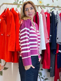 REBECA CARDIGAN DE RAYAS