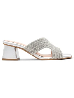 SANDALIA STRASS CHIC PLATA