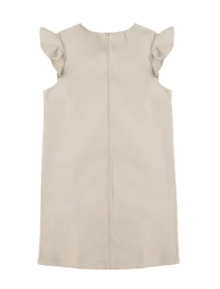 VESTIDO CHIC VOLANTE IDEAL HIELO