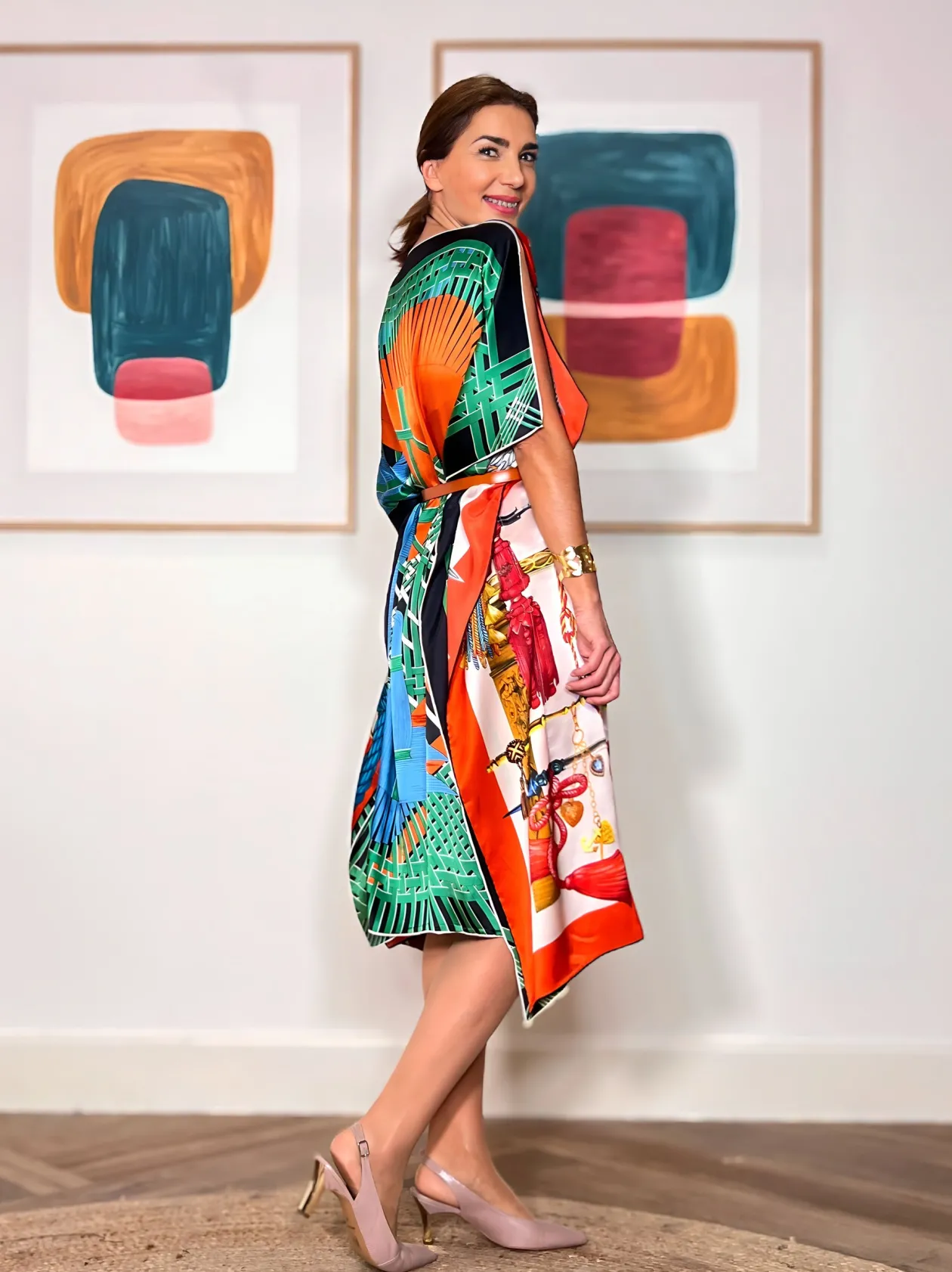 Vestido de seda Elegancia chic