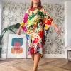 Vestido de seda Floreale