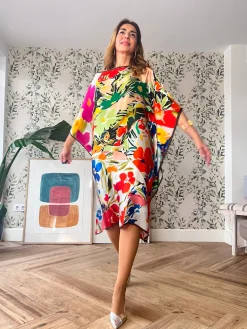 Vestido de seda Floreale
