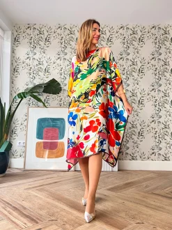 Vestido de seda Floreale