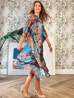 Vestido de seda muy cashemir