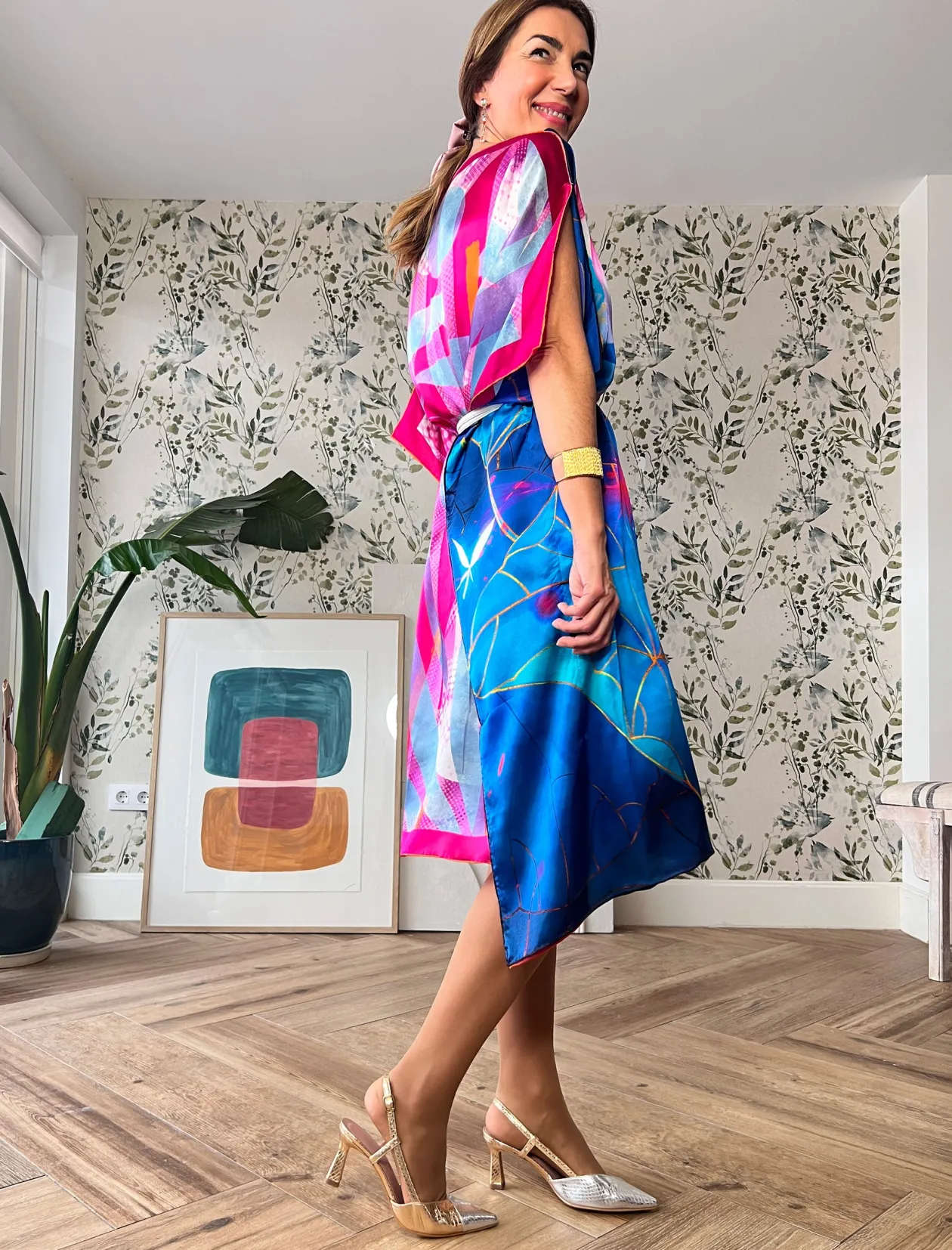 Vestido de seda Nenufar