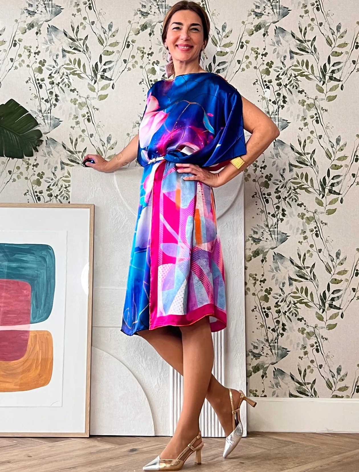 Vestido de seda Nenufar