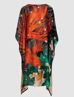 VESTIDO DE SEDA PAISAJE MARINO