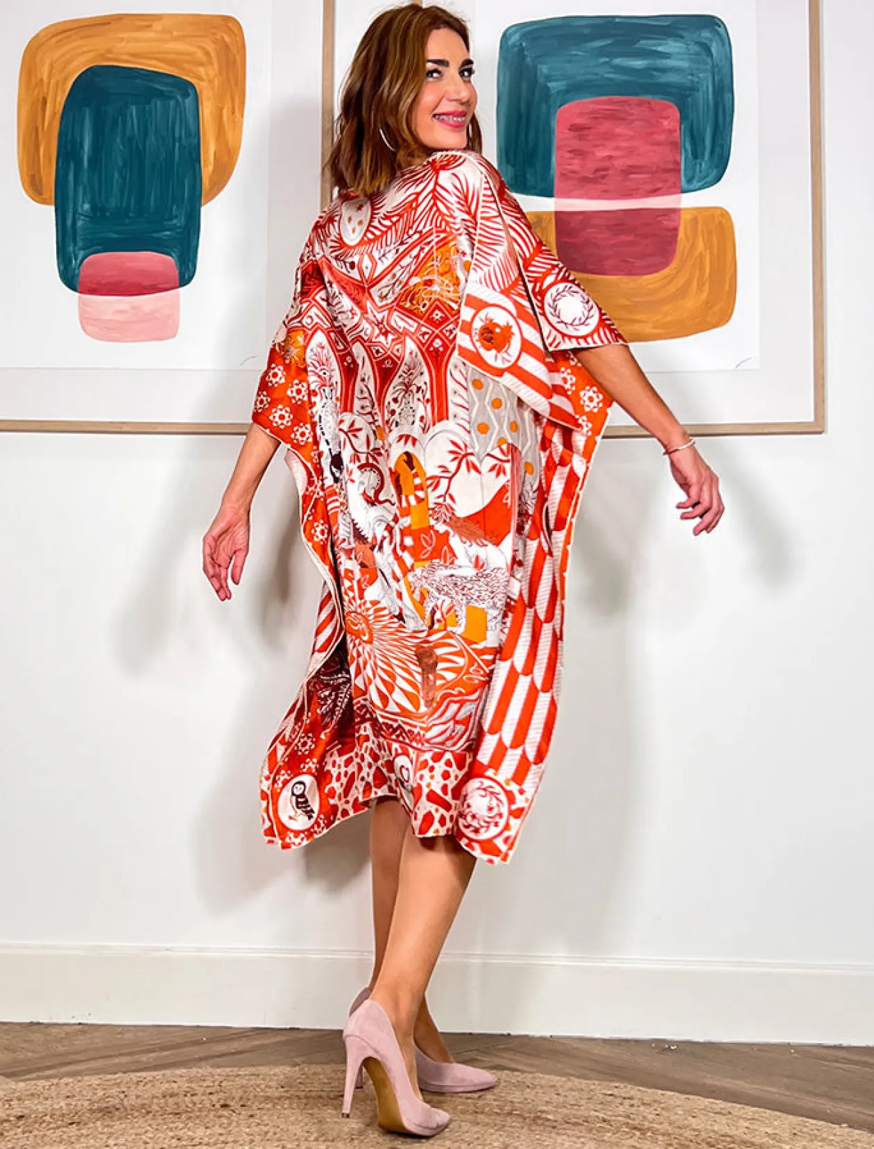 VESTIDO DE SEDA RIVE GAUCHE