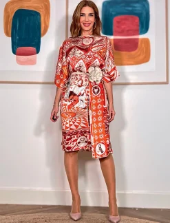 VESTIDO DE SEDA RIVE GAUCHE