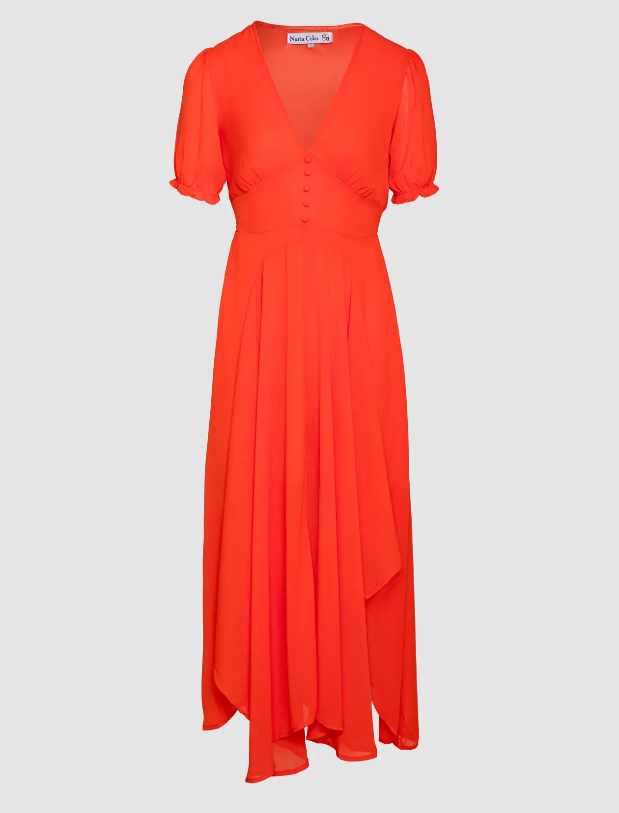 Vestido Fluido Coral