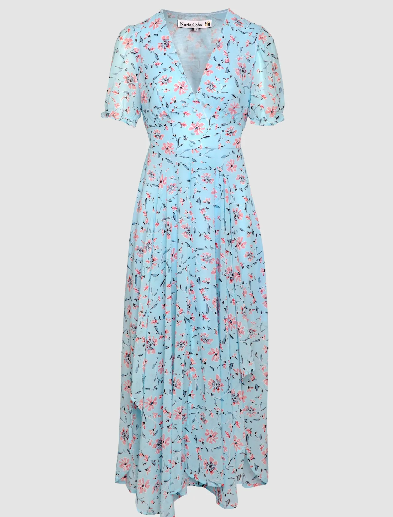 Vestido Fluido más Azul